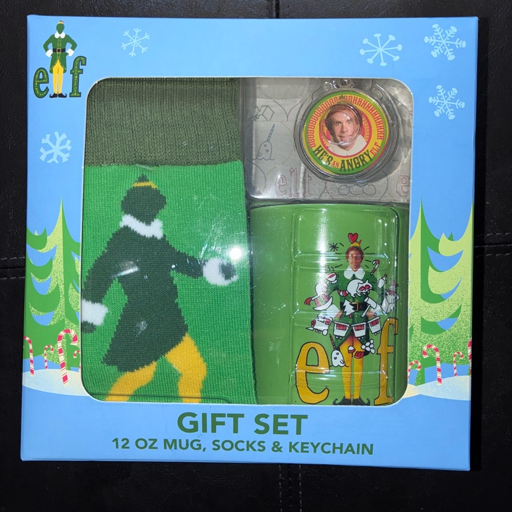 ELF Green and Yellow Socks Gift Set